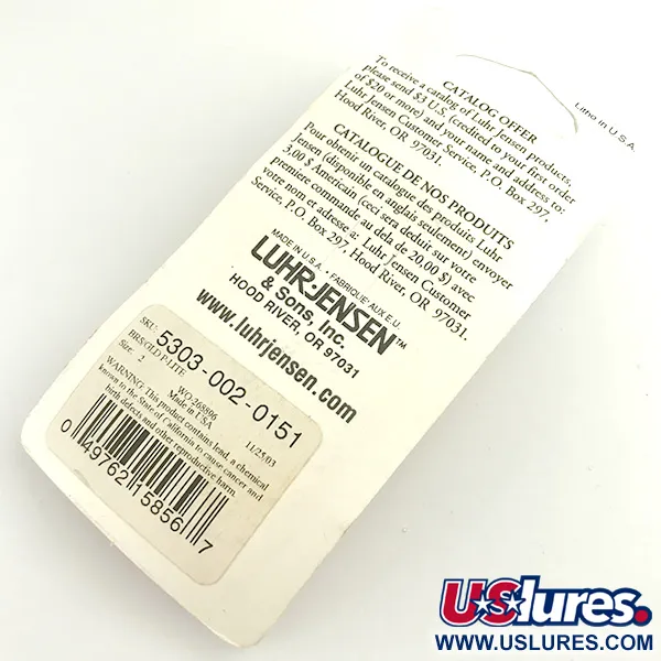 Luhr Jensen Loco 2, złoto, 7 g błystka wahadłowa #6100