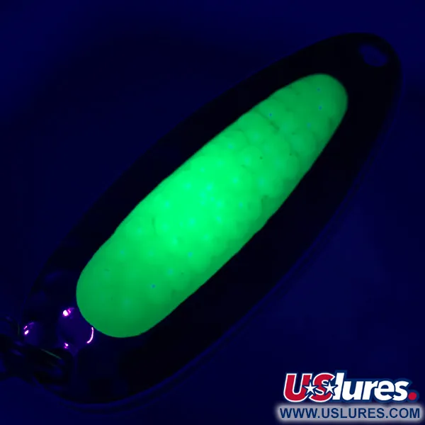  Blue Fox Pixee UV (świeci w ultrafiolecie), nikiel/zielony, 7 g błystka wahadłowa #6107