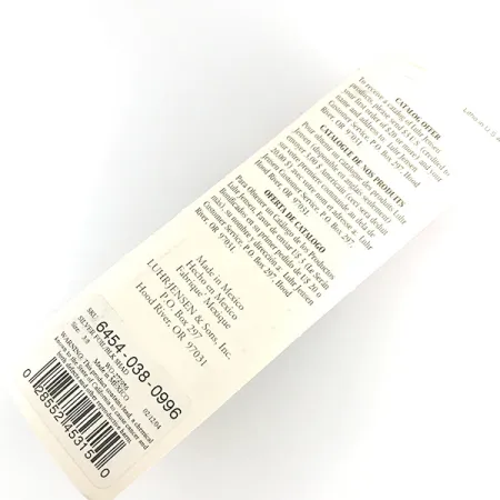 P.J.POP Luhr Jensen drewniany, ręcznie robiony, srebrny/czarny, 17 g wobler #6151