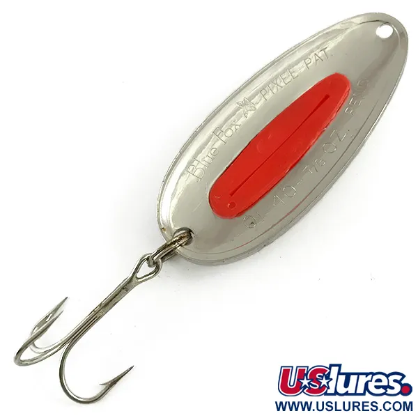  Blue Fox Pixee UV (świeci w ultrafiolecie), nikiel/pomarańczowy, 24 g błystka wahadłowa #6158