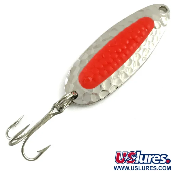  Blue Fox Pixee UV (świeci w ultrafiolecie)​, młotkowany nikiel/różowy, 7 g błystka wahadłowa #6172