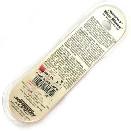 Błystka antyzaczepowa Johnson Silver Minnow UV (świeci w ultrafiolecie), 21 g błystka wahadłowa #6257