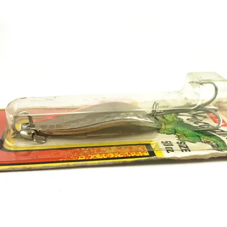 Luhr Jensen Krocodile Stubby UV (świeci w ultrafiolecie), nikiel młotkowany/czerwony UV - świeci w ultrafiolecie, 18 g błystka wahadłowa #6222