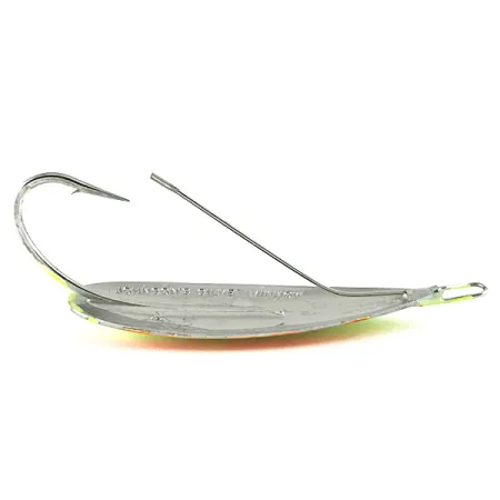 Błystka antyzaczepowa Johnson Silver Minnow UV (świeci w ultrafiolecie), pomarańczowy/zielony/żółty/nikiel/UV - świeci w świetle ultrafioletowym, 21 g błystka wahadłowa #6237