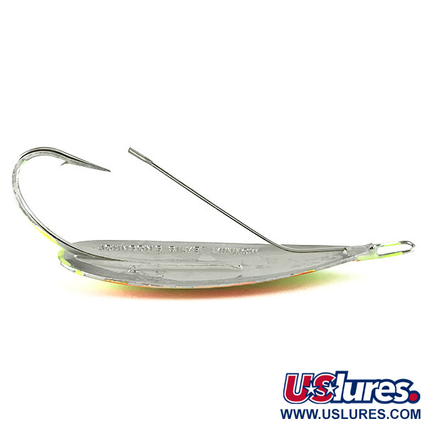  Błystka antyzaczepowa Johnson Silver Minnow UV (świeci w ultrafiolecie), pomarańczowy/zielony/żółty/nikiel/UV - świeci w świetle ultrafioletowym, 21 g błystka wahadłowa #6237