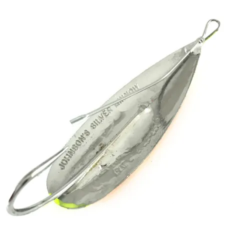Błystka antyzaczepowa Johnson Silver Minnow UV (świeci w ultrafiolecie), pomarańczowy/zielony/żółty/nikiel/UV - świeci w świetle ultrafioletowym, 21 g błystka wahadłowa #6237