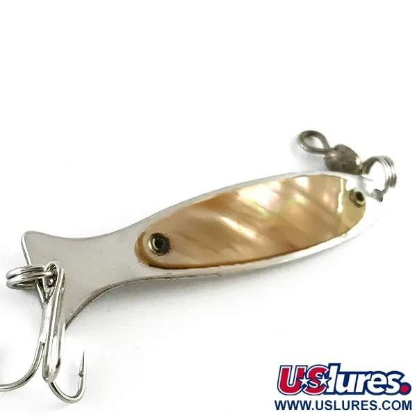  Worth Demon Abalone Spoon, Chrom/perłowy (cały kawałek masy perłowej), 5 g błystka wahadłowa #6250