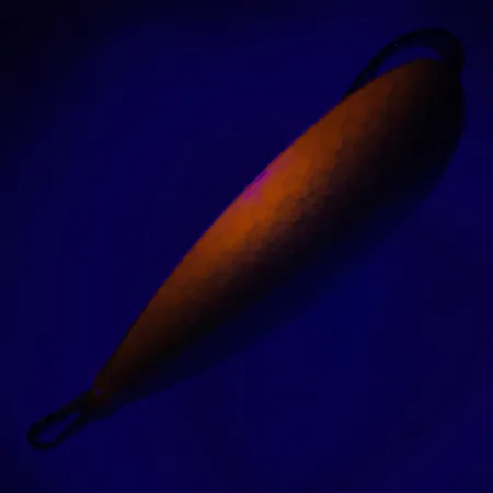 Błystka antyzaczepowa Johnson Silver Minnow, zielony/nikiel/pomarańczowy UV - świeci w ultrafiolecie, 21 g błystka wahadłowa #6259