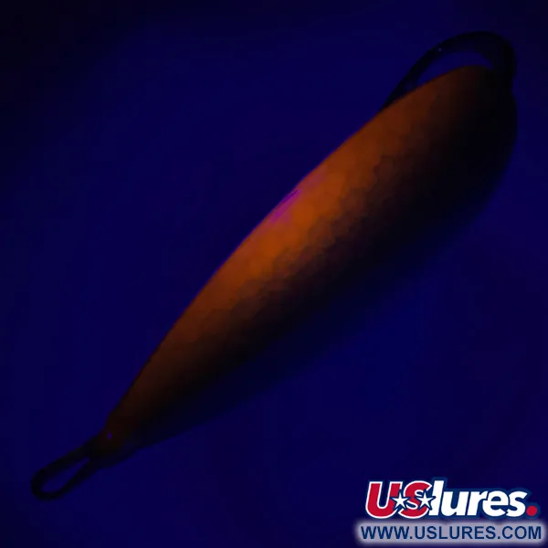  Błystka antyzaczepowa Johnson Silver Minnow, zielony/nikiel/pomarańczowy UV - świeci w ultrafiolecie, 21 g błystka wahadłowa #6259