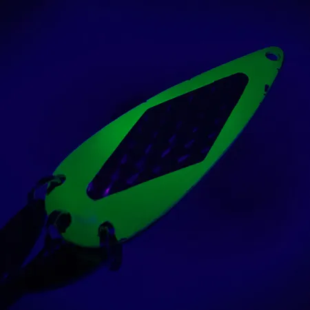 Marathon ze skrzydełkami, żółty/nikiel UV - świeci w ultrafiolecie, 17 g błystka wahadłowa #6260