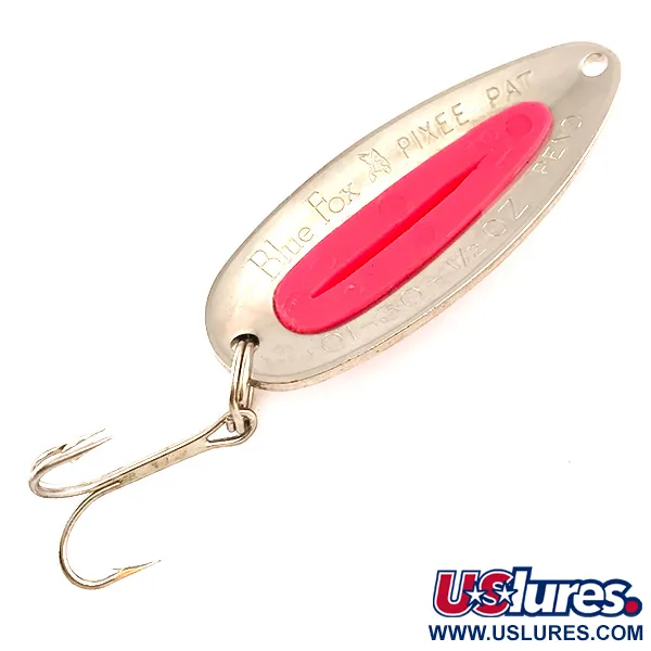  Blue Fox Pixee UV (świeci w ultrafiolecie), młotkowany nikiel/różowy, 14 g błystka wahadłowa #6269