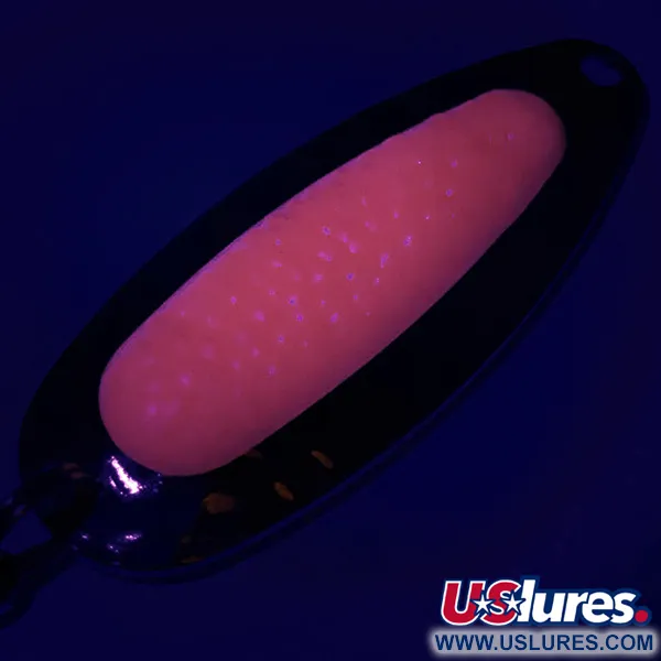  Blue Fox Pixee UV (świeci w ultrafiolecie), młotkowany nikiel/różowy, 14 g błystka wahadłowa #6269