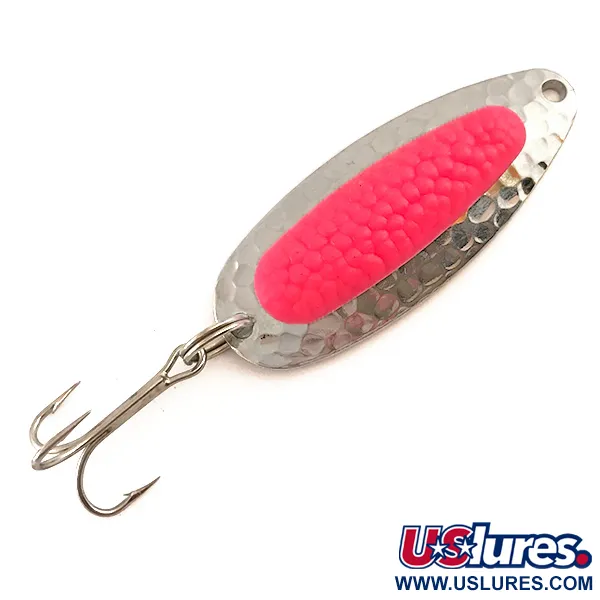  Blue Fox Pixee UV (świeci w ultrafiolecie), młotkowany nikiel/różowy, 14 g błystka wahadłowa #6269