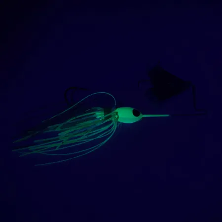 Bass Pro Shops Strike King Mini Pro-Buzz, nikiel/neon zielony, 10 g błystka obrotowa #6302