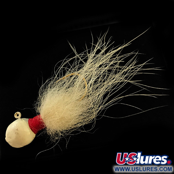 Unknown Bucktail Jig, biały/czerwony, 14 g  #6325