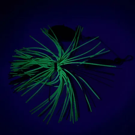 Unknown Spinnerbait, młotkowany nikiel/żółty UV - świeci w ultrafiolecie, 12 g #6327