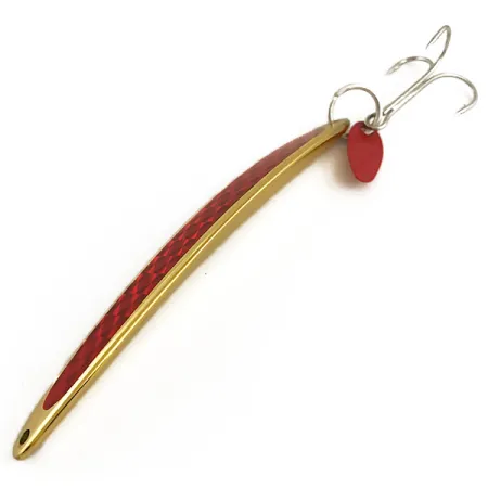 Bay de Noc Swedish Pimple, złoty/czerwony, 40 g błystka wahadłowa #6402