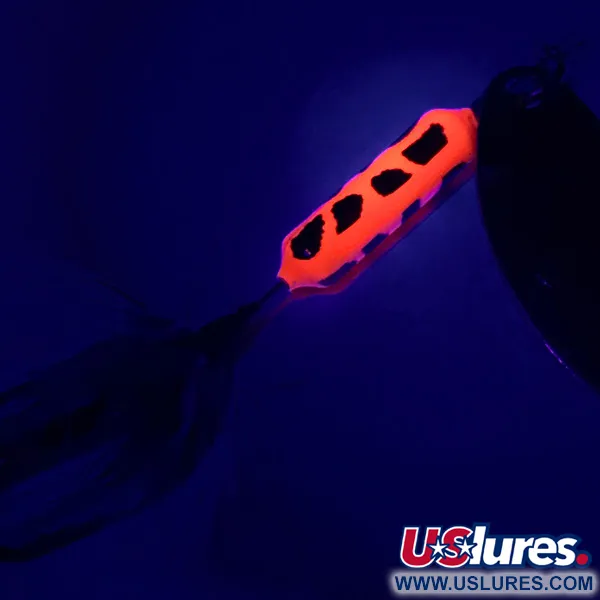 Yakima Bait Worden’s Original Rooster Tail, złoty/czerwony/czarny UV - świeci w ultrafiolecie, 3,5 g błystka obrotowa #6408