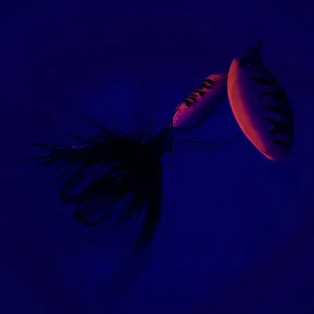 Yakima Bait Worden’s Original Rooster Tail UV (świeci w ultrafiolecie), Pstrąg tęczowy (Rainbow trout), 2,6 g błystka obrotowa #6451