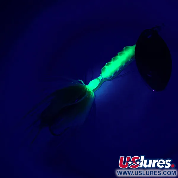 Yakima Bait Worden’s Original Rooster Tail UV (świeci w ultrafiolecie), złoty/czarny, 1,77 g błystka obrotowa #6452