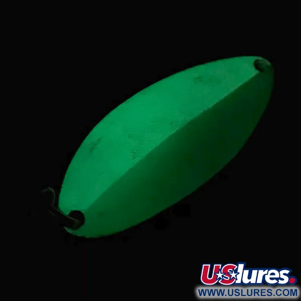 Seneca Little Cleo (Hula Girl, świeci w ciemności), biały/zielony/nikiel, 14 g błystka wahadłowa #6464