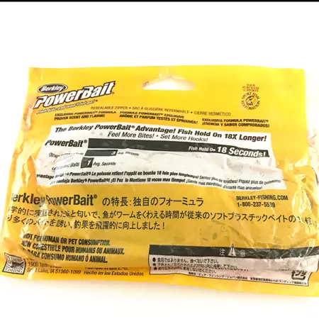 Berkley Power Worm, guma, bordowy z niebieskim brokatem #6487