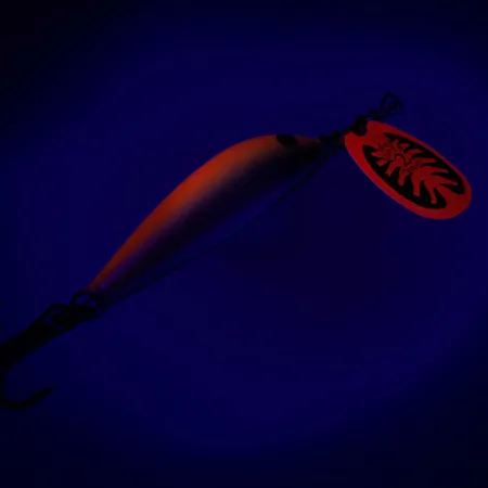 Blue Fox Vibrax Minnow Spin 2, pomarańczowy/złoty, 7 g błystka obrotowa #6517