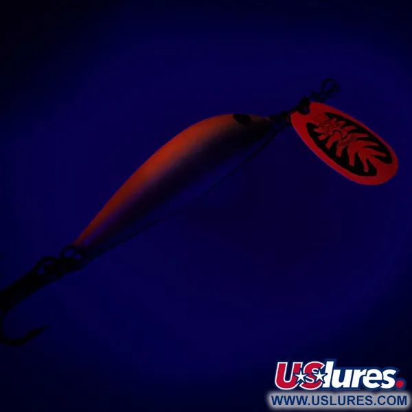 Blue Fox Vibrax Minnow Spin 2, pomarańczowy/złoty, 7 g błystka obrotowa #6517