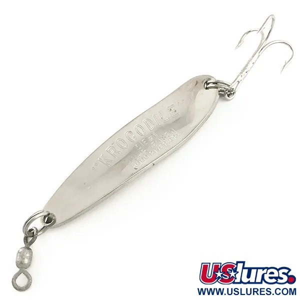 Luhr Jensen Krocodile DIE #4, nikiel/czerwony, 17 g błystka wahadłowa #6554