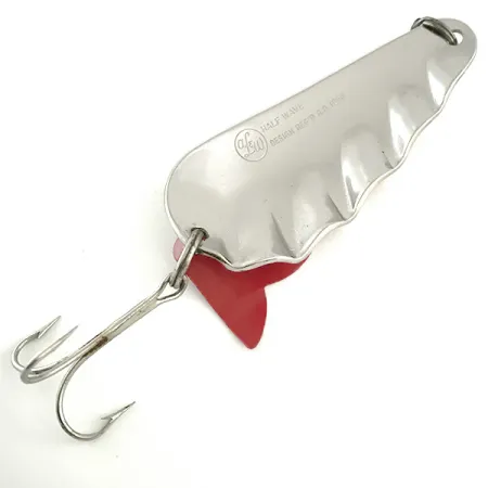 AL&W Tackle AL&W Half Wave, nikiel/czerwony/biały, 19 g błystka wahadłowa #6652