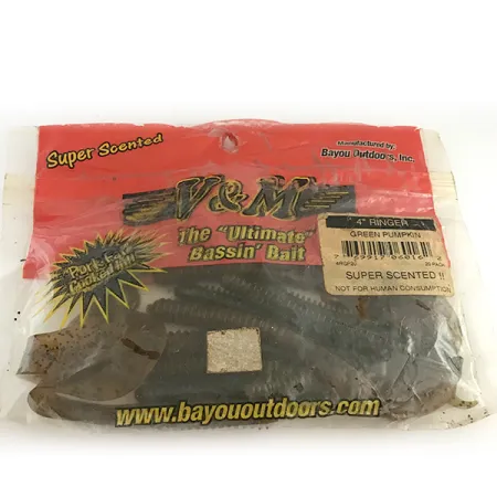 V&M (Bayou Outdoors) Bayou​ Outdoors V&M, guma, 11 szt., Zielona dynia #6669