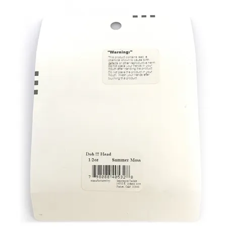 Other DUH!!! Head , zestaw offsetowych główek jigowych, czarny/zielony metalik, 14 g #6721