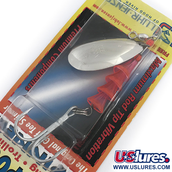 Luhr Jensen TEE Spoon 4, nikiel/różowy, 10 g błystka obrotowa #6749