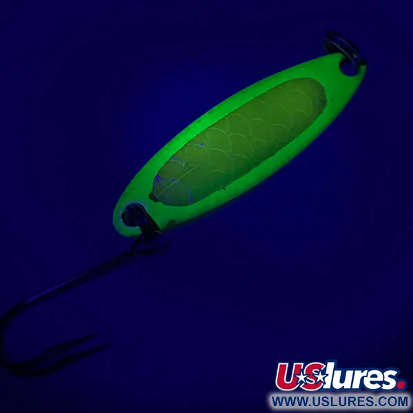 Luhr Jensen Needlefish 1 UV (świeci w ultrafiolecie), Chartreuse, 2 g błystka wahadłowa #6764