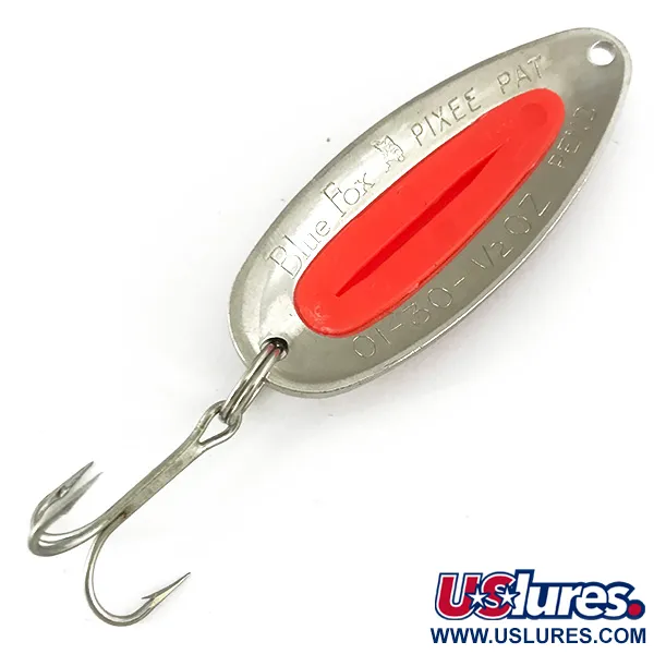  Blue Fox Pixee UV (świeci w ultrafiolecie), nikiel/pomarańczowy, 14 g błystka wahadłowa #6822