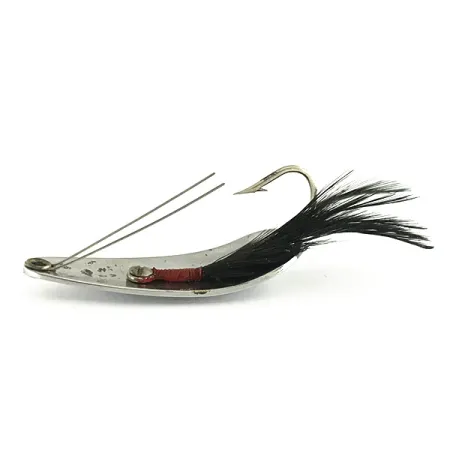 Weezel bait Rex Spoon, nikiel/czarny, 12,5 g błystka wahadłowa #6879