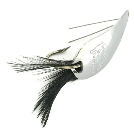 Weezel bait Rex Spoon, nikiel/czarny, 12,5 g błystka wahadłowa #6879