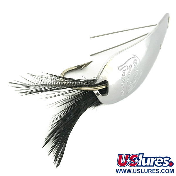  Weezel bait Rex Spoon, nikiel/czarny, 12,5 g błystka wahadłowa #6879