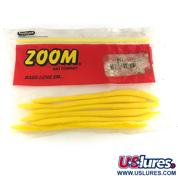  Zoom Finesse Worm, guma, 6 szt., żółty,  g  #6890