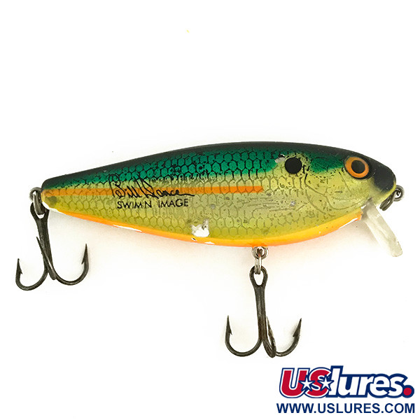 Heddon Excalibur Shallow Runner Bill Dance Swim N Image, złoty/zielony, 12,5 g wobler #6906