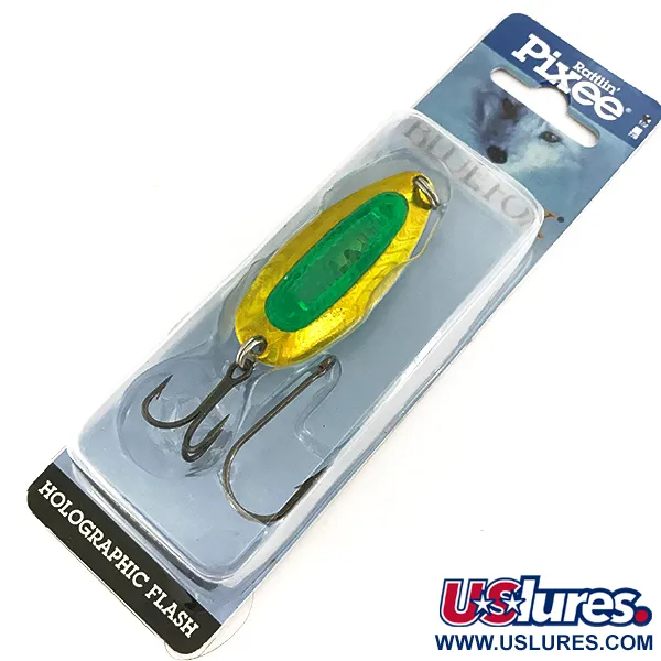  Blue Fox Rattlin Pixee, złoty/zielony, 14 g błystka wahadłowa #6919