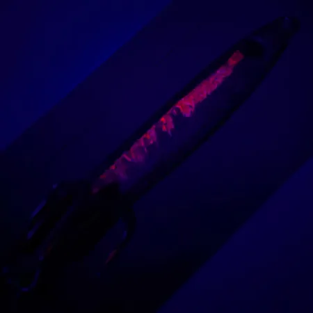 Luhr Jensen Deep Stinger UV (świeci w ultrafiolecie), srebrny/czerwony, 21 g błystka wahadłowa #6927