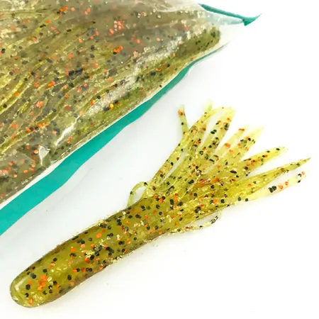 Bass Pro Shops Tournament Series, guma, 23 szt., Zielona Dynia/Czerwony #6955