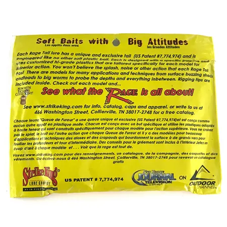 Strike King STRIKE KING Rage Tail, guma, 6 szt., twardy cukierek #6958