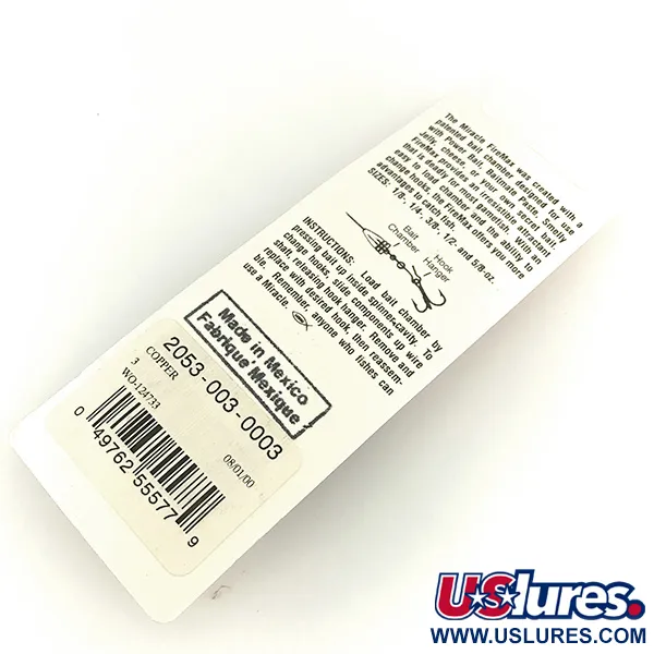  Luhr Jensen Fire Max Miracle 3, miedź, 11 g błystka obrotowa #7057