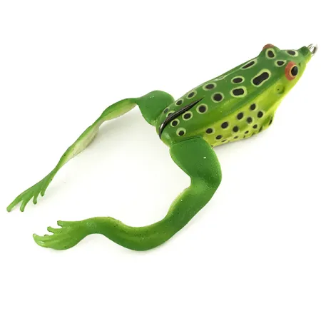 Savage Gear 3D HOLLOW BODY FROG, Błyszczący zielony panterka, 14 g #7084