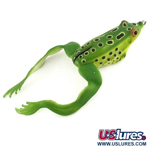  Savage Gear 3D HOLLOW BODY FROG, Błyszczący zielony panterka, 14 g  #7084