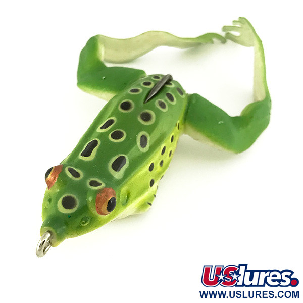 Savage Gear Americas Savage Gear 3D HOLLOW BODY FROG, Błyszczący zielony panterka, 14 g  #7084