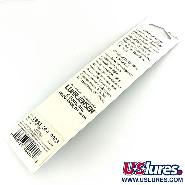 Luhr Jensen Deep Stinger, srebrny/zielony, 21 g błystka wahadłowa #7085