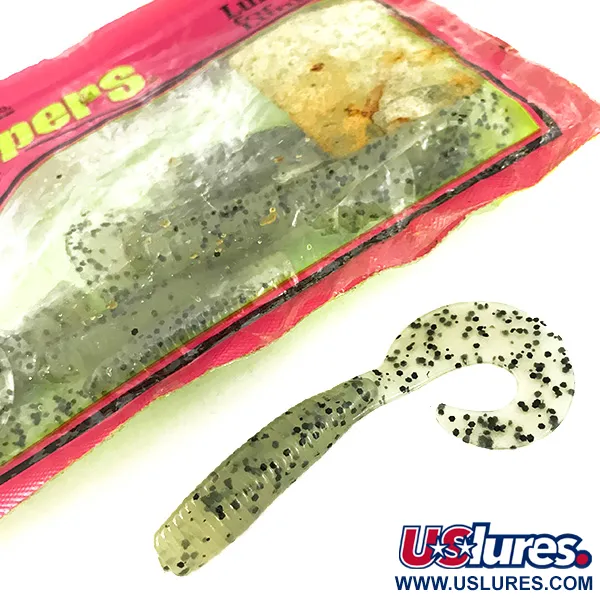 Chompers Single Tail Grub, 8 szt., pieprz Chartreuse #7088